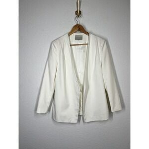 Lavish Alice Ivory Blazer Jacket UK Size 8 US 4 Light Academia Classic